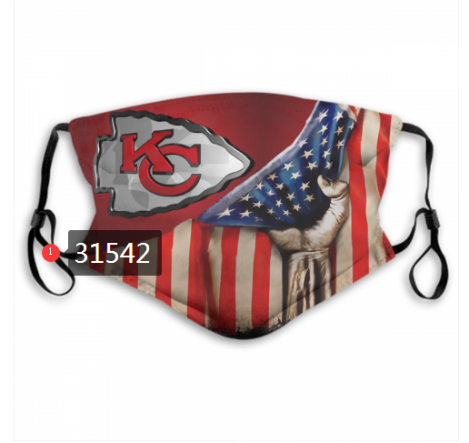 NFL 2020 Kansas City Chiefs  #44 Dust mask with filter